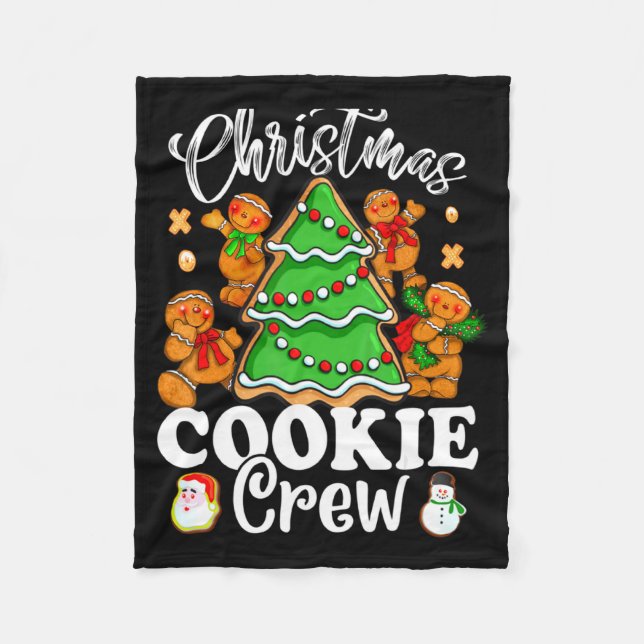 Jul Cookie Crew Baklag Nya Xmas Bagare  Fleecefilt (Framsidan)