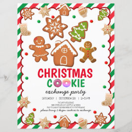 Jul Cookie Dekoration Party Inbjudan kort