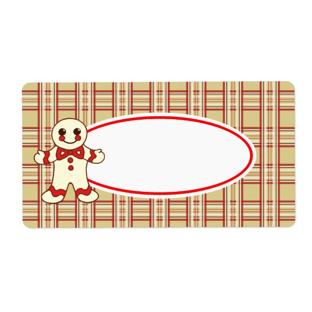 Jul Cookie Etiketter Fraktsedel (Framsidan)