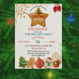 Jul Cookie Exchange Fest Inbjudningar