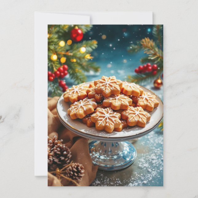 Jul Cookie Exchange Inbjudningar (Framsida)