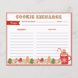 Jul Cookie Exchange | Mottagningskort