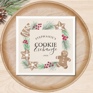 Jul Cookie Exchange Party Pappersservett