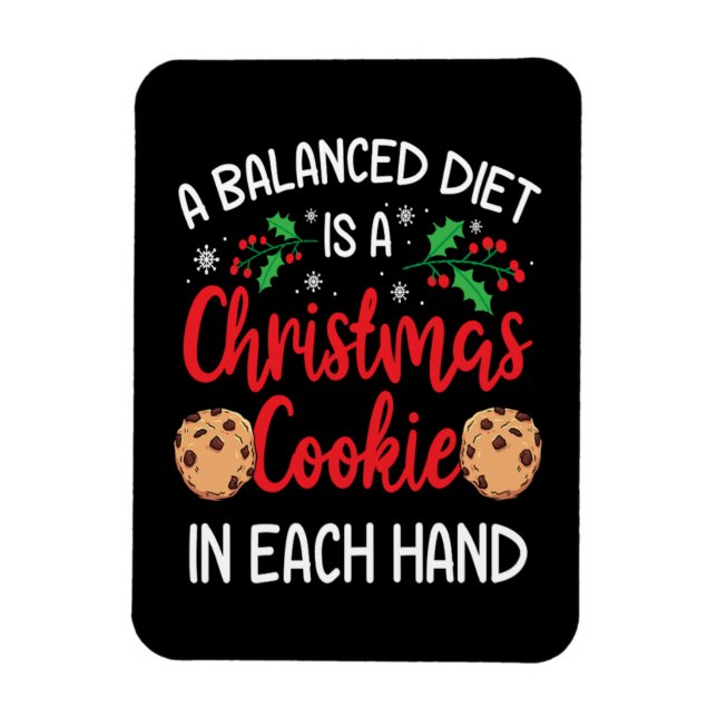 Jul Cookie Funny Julafton Helgdag Gift Magnet (Vertikal)