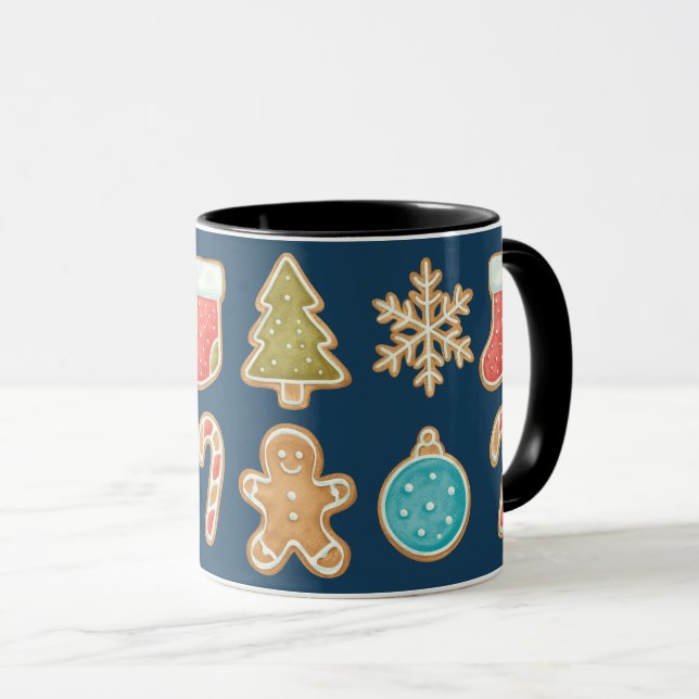 Jul Cookie-ikoner | Pepparkaka  Mugg (Framsida höger)