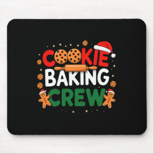 Jul Cookie Kung Crew Pyjamas Kung Familj Självklar Musmatta