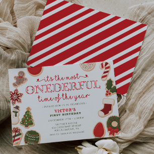 Jul Cookie Oenderful Första Födelsedagsfesten Program