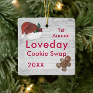 Jul Cookie Swap Julgransprydnad Keramik