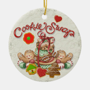 Jul Cookie Swap Julgransprydnad Keramik