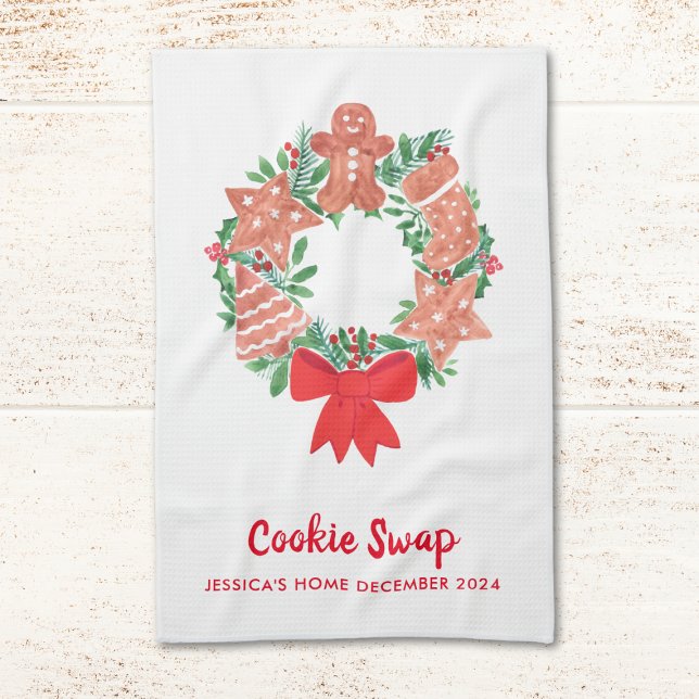 Jul Cookie Swap Kökshandduk (Skapare uppladdad)