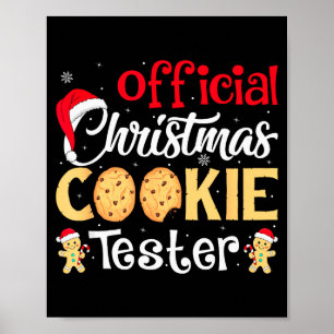 Jul Cookie Tester Rolig Bakning Besättning Xmas  Poster