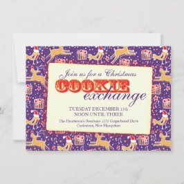 Jul Cookie-utbyte och etiquette inbjudan