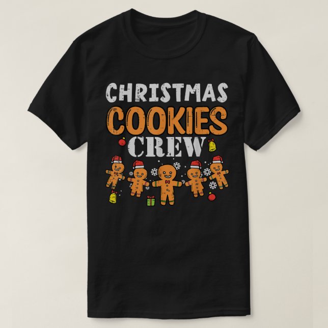 Jul Cookies Crew Funny jul PJs Julafton Pa T Shirt (Design framsida)
