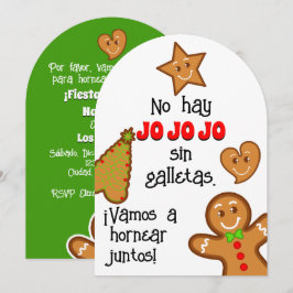Jul Cookies - Fiesta de Hornice Gallletas Inbjudningar