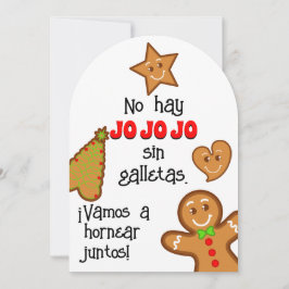 Jul Cookies - Fiesta de Hornice Gallletas Inbjudningar