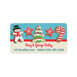 Jul Cookies Julkort Adressetiketter 2