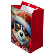 Jul Corgi Hund Puppy w/Santa Hat