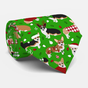 Jul Corgi Hundar Neck Tie Slips