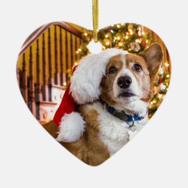 Jul Corgi Julgransprydnad Keramik (Framsidan)