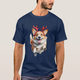 Jul Corgi med renskårar T Shirt