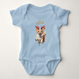 Jul Corgi med renskårar T Shirt