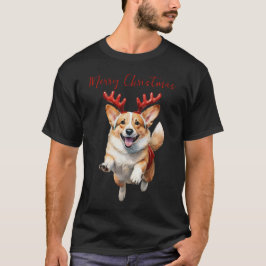 Jul Corgi med renskårar T Shirt