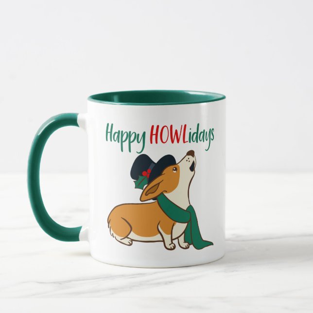 Jul Corgi Sjungande Mugg (Vänster)