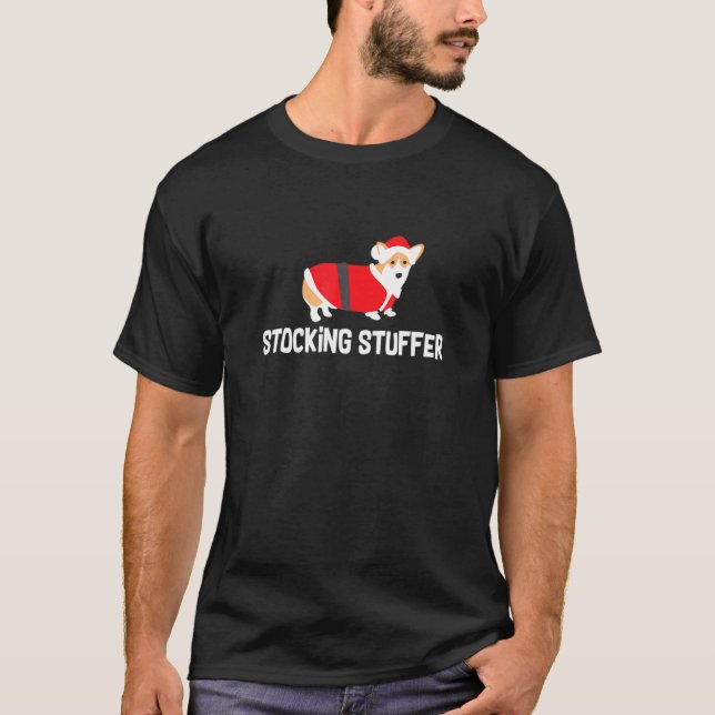 Jul Corgi Strumpbytare Semester T Shirt (Framsida)