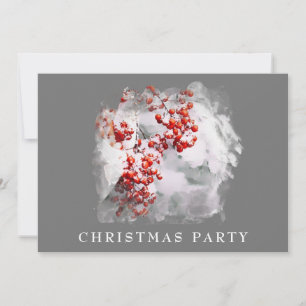 *~* Jul Corporate Personal AP20 Snö Berry Inbjudningar
