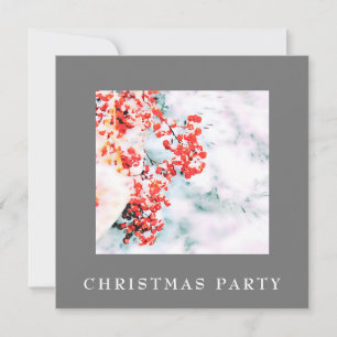 *~* Jul Corporate Personal Snö AP20 Berry Inbjudningar