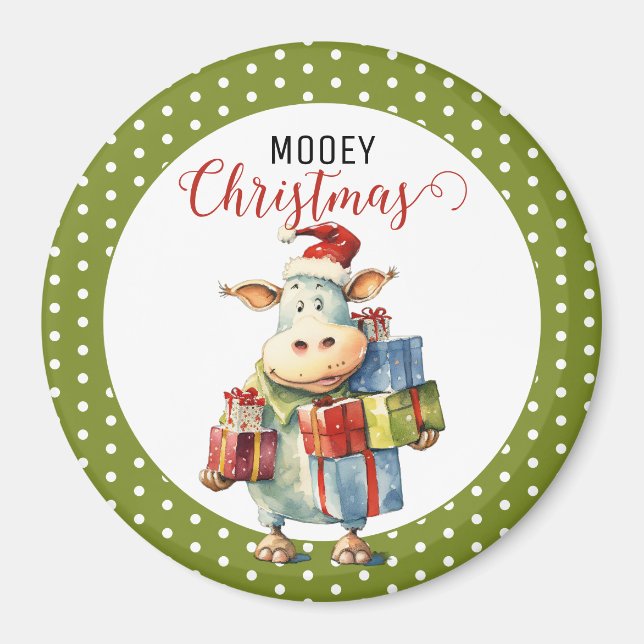 Jul Cow Pun Magnet (Framsidan)