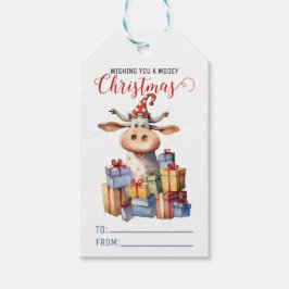 Jul Cow Pun Presentetikett