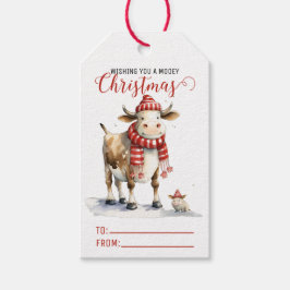 Jul Cow Pun Presentetikett