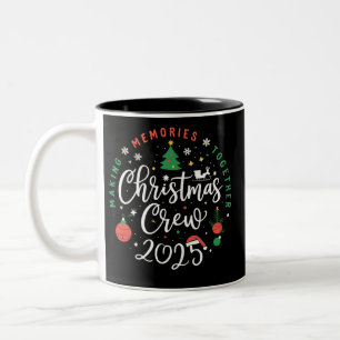 Jul Crew 2025 Familj Matchande Jul Två-Tonad Mugg