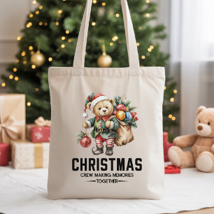 Jul Crew Björn Totebag Present till Arbetskamrater Tygkasse