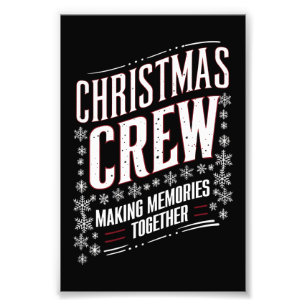 Jul Crew Familj Matchande Xmas Squad Fototryck