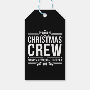 Jul Crew Familjeåterförening Grafisk Jul Högtid Presentetikett