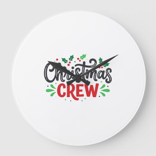 Jul Crew Festiv Högtid Stor Klocka (Framsida)