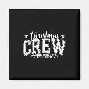 Jul Crew Skapar Minnen Tillsammans Xmas Pyjamas Magnet