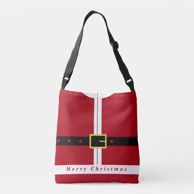 Jul Crossbody Bag Funny Santa Design Axelväska (Baksida)