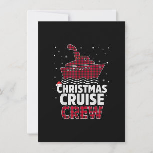 Jul Cruise Crew Buffalo Santa Hat jul Inbjudningar