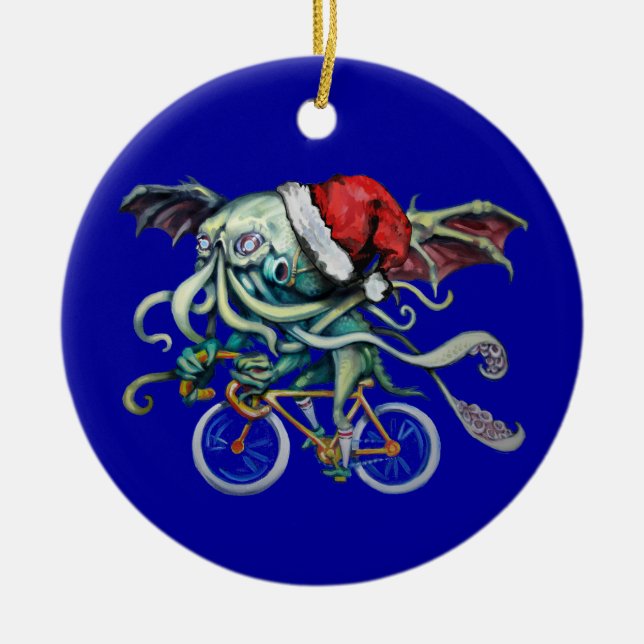 Jul Cthulhu Julgransprydnad Keramik (Framsidan)