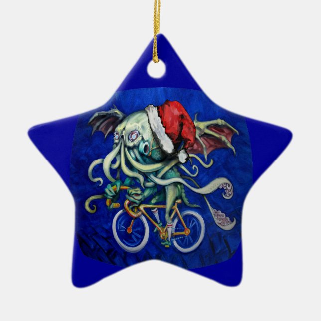 Jul Cthulhu Julgransprydnad Keramik (Framsidan)