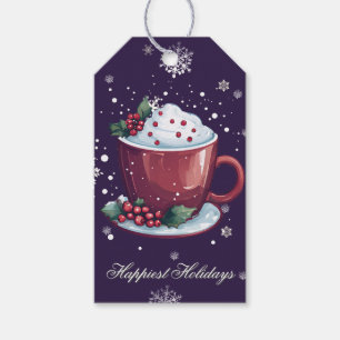 Jul Cup Hot Chocolate   Lila Presentetikett