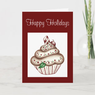 Jul Cupcake Välkomstkort Inbjudan