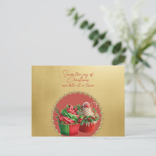 Jul Cupcakes Smaka på Glädjen Vykort