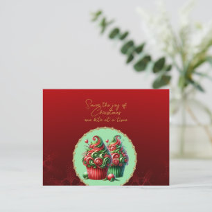 Jul Cupcakes Smaka på Glädjen Vykort