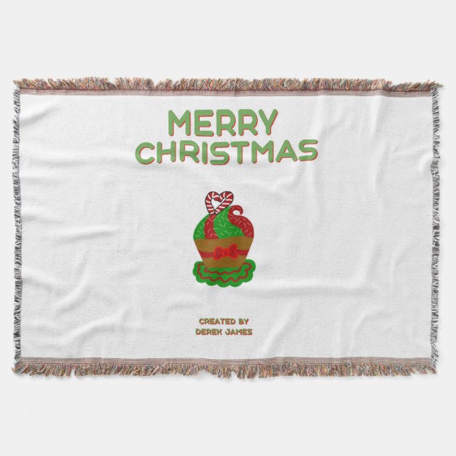 Jul Cupkaka Throw Blanket Filt (Framsidan)