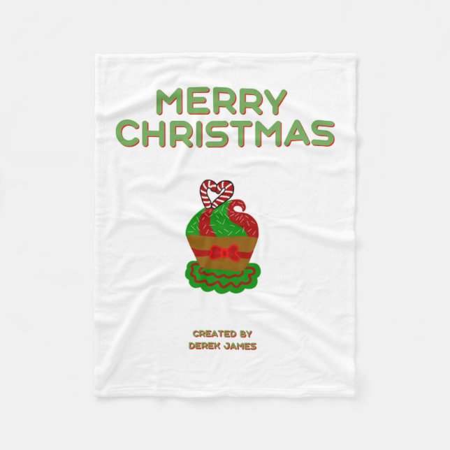 Jul Cuptårta Small Fleece Blanket (Framsidan)