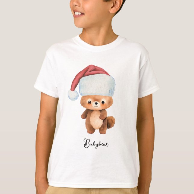 Jul Cute Bear Pajamas T Shirt (Framsida)